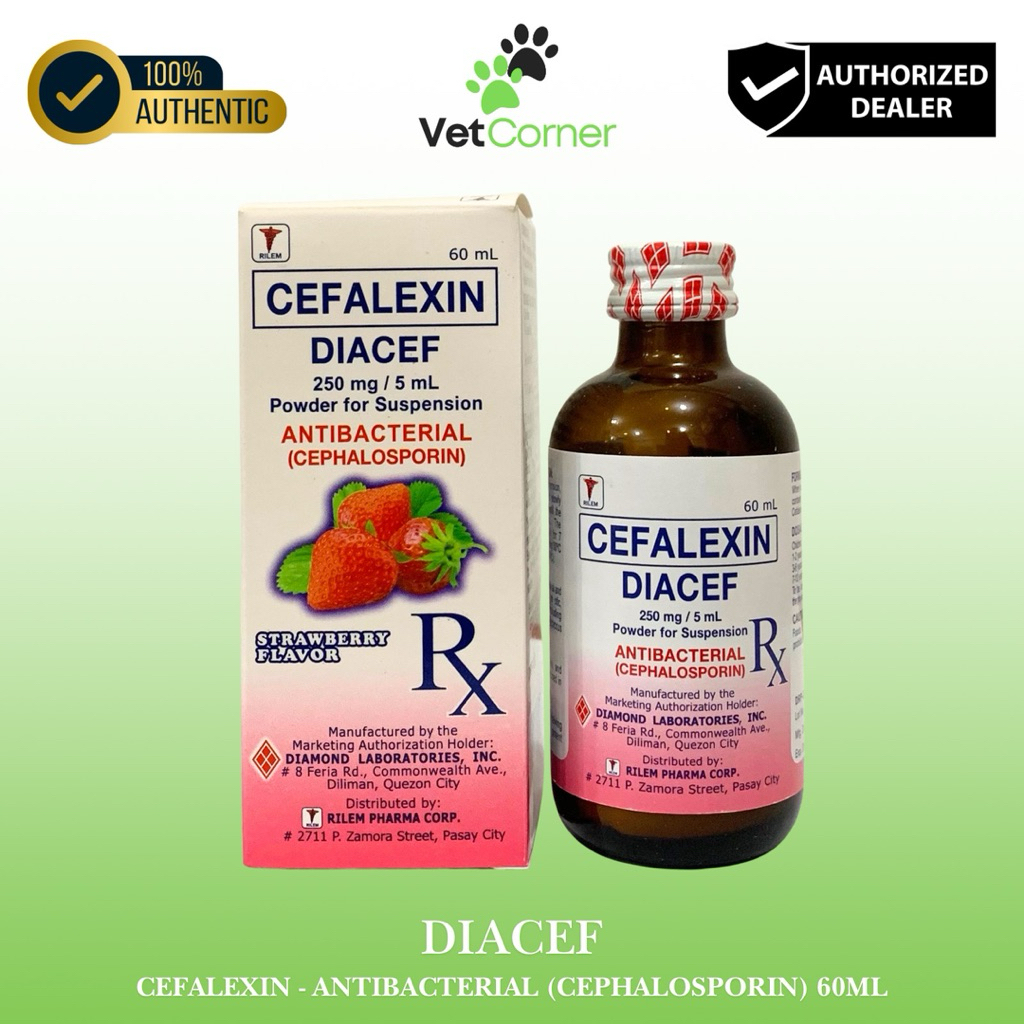 Diacef - Cefalexin - Powder for Suspension - 60mL | Shopee Philippines