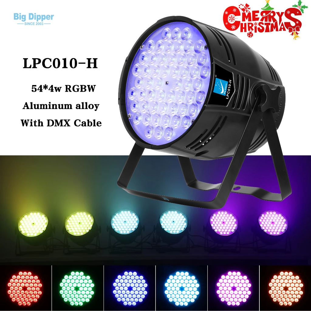 Big Dipper LPC010-H 54*4W RGBW 4in1 LED Par Light With DMX Cable ...