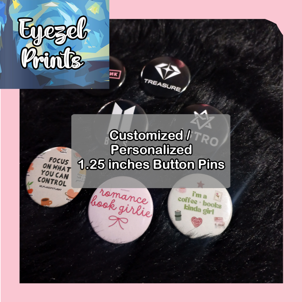 Customized Personalized Button Pins / 1.25 inches - 32mm | Shopee ...