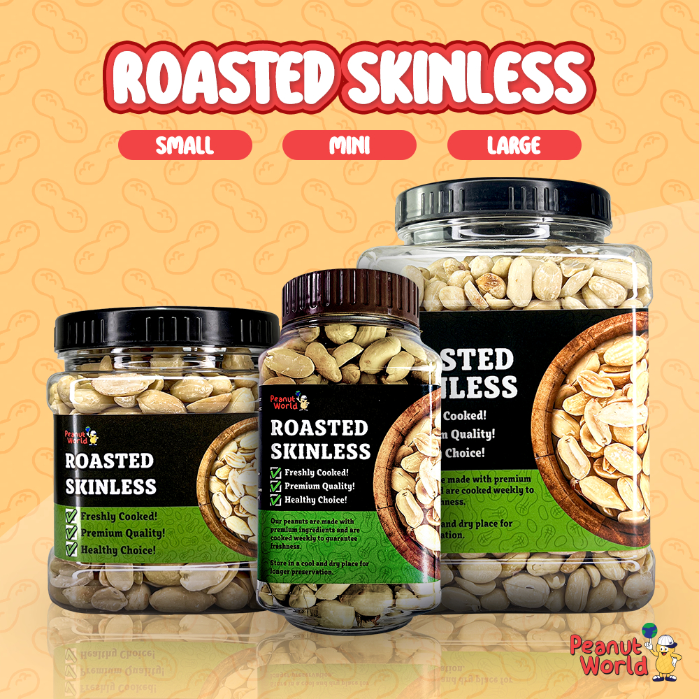 Unsalted Roasted Skinless by Peanut World | Shopee Philippines