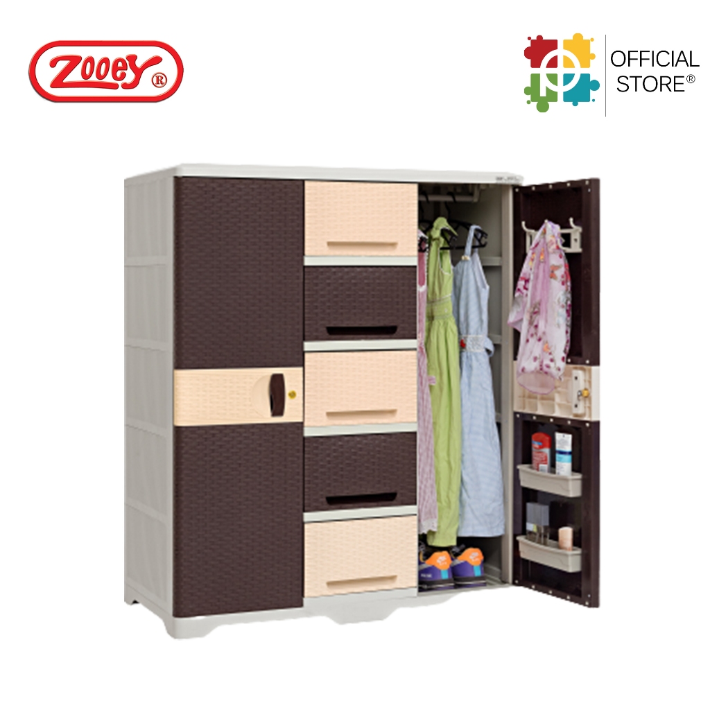 Zooey SRN SUPER RATTAN DUAL CABINET WARDROBE | Shopee Philippines