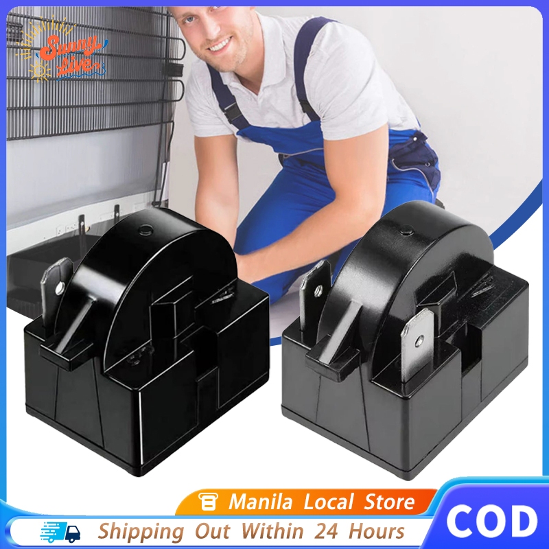Black Refrigerator PTC Start Relay Refrigerator Start Replacement 1/2 ...