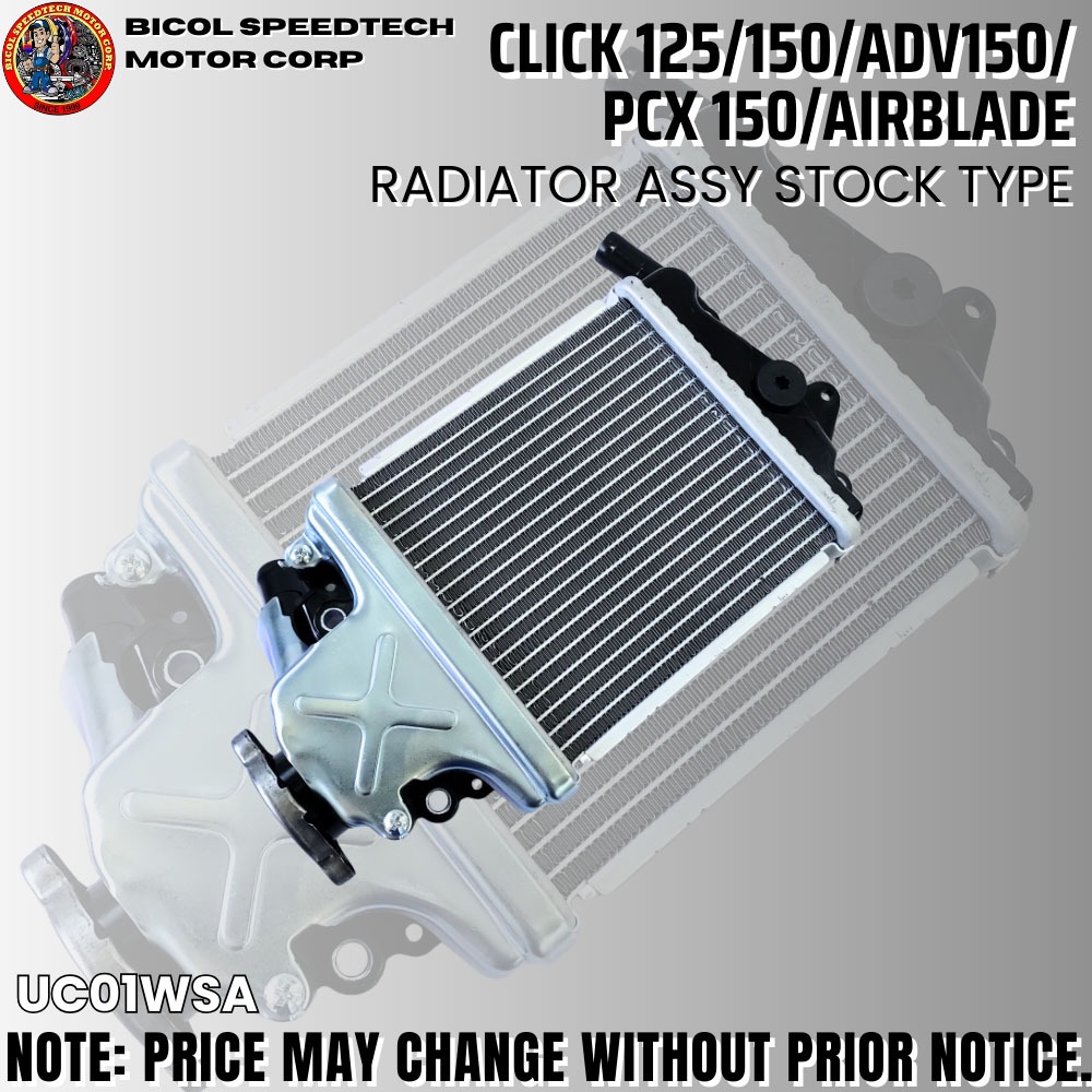 RADIATOR ASSY STOCK TYPE FOR CLICK/ADV/PCX/AIRBLADE/SNIPER/NMAX/AEROX ...
