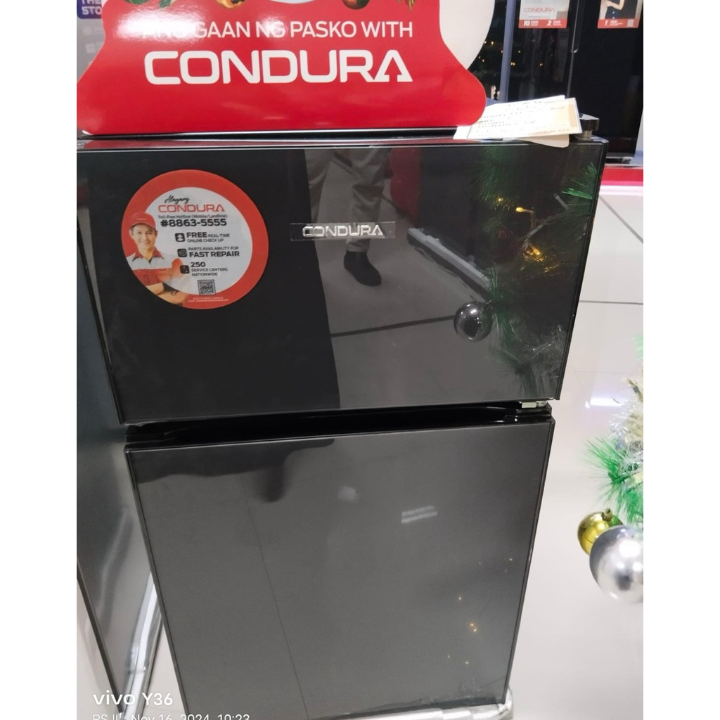 Brand new and original condura 3.5cuft inverter mini refrigerator ...