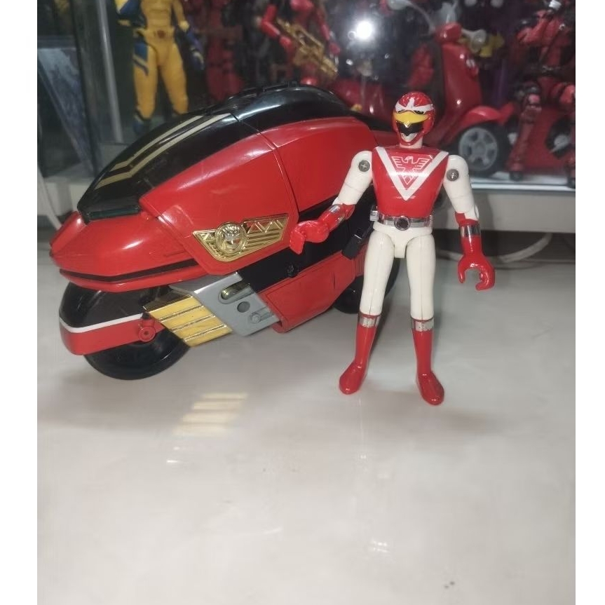 Power Rangers Red Falcon with Bike Choujuu Super Sentai Liveman ...