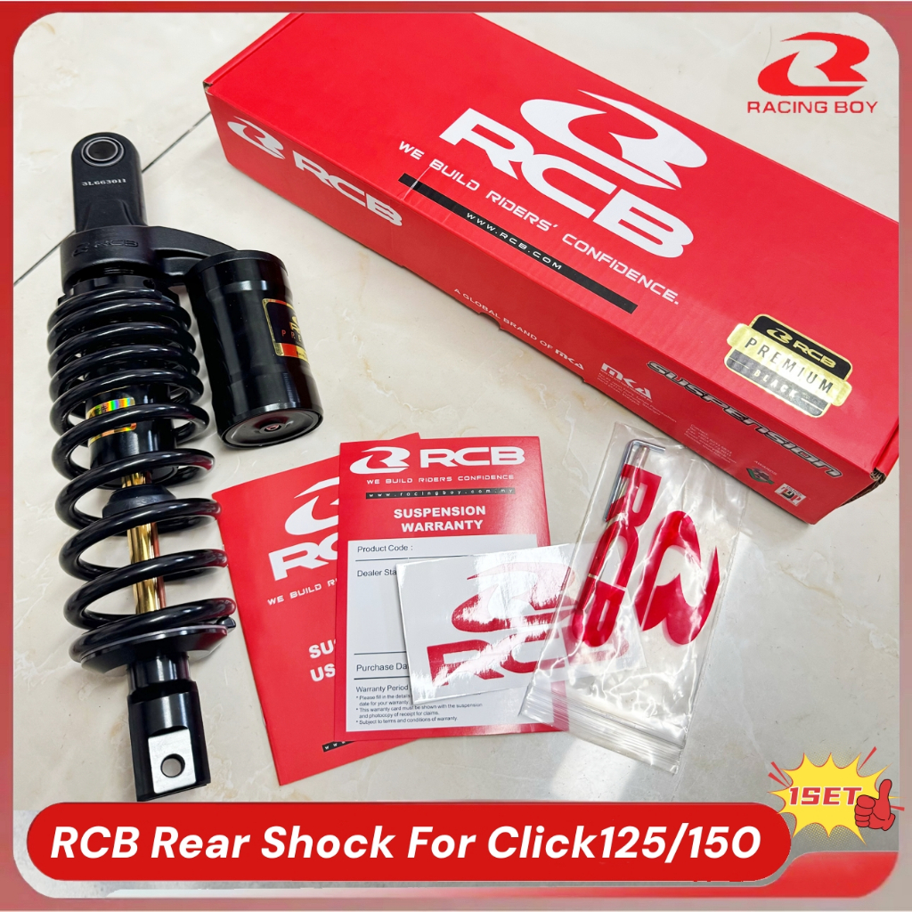 RCB REAR SHOCK MB-2 (MB2) SERIES HONDA CLICK125/150 330MM 1Set ...