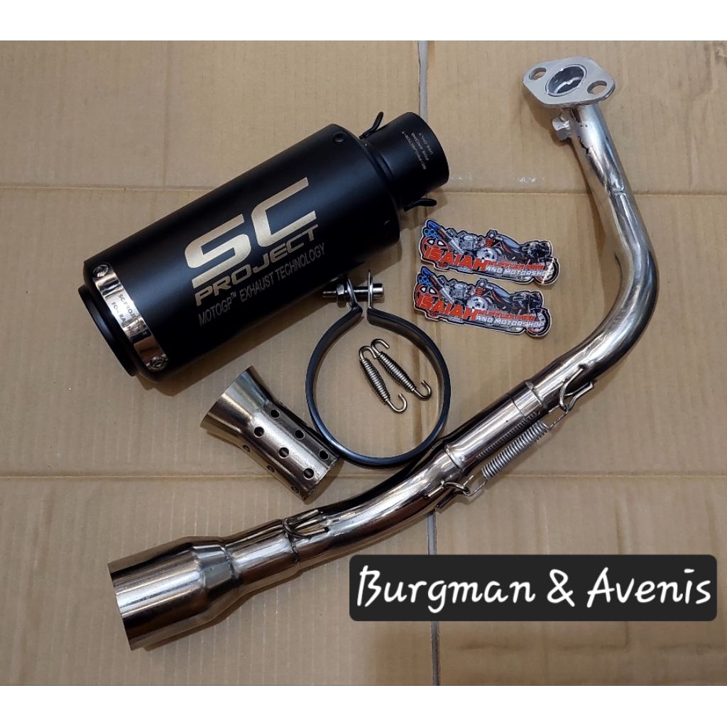 (BURGMAN & AVENIS) ORIGINAL SC PROJECT PIPE + ELBOW + SILENCER ...