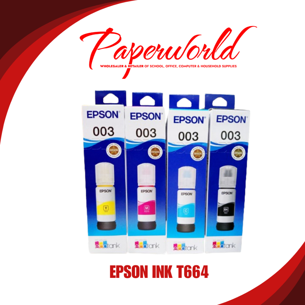 EPSON INK 003 (BLACK, CYAN, MAGENTA, YELLOW) | Shopee Philippines