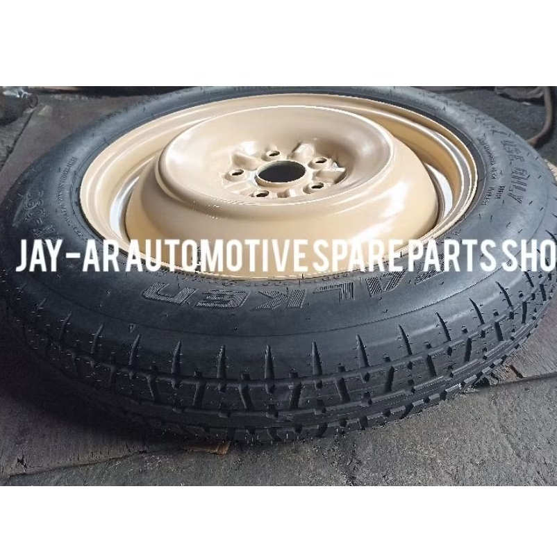 DONUT TIRE WITH RIM 5 HOLES PCD 114 SIZE 155/80D17 | Shopee Philippines