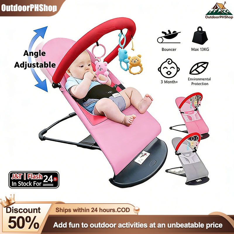 Foldable Baby Rocking for Baby Bouncer with toys Newborn Baby Rocker ...