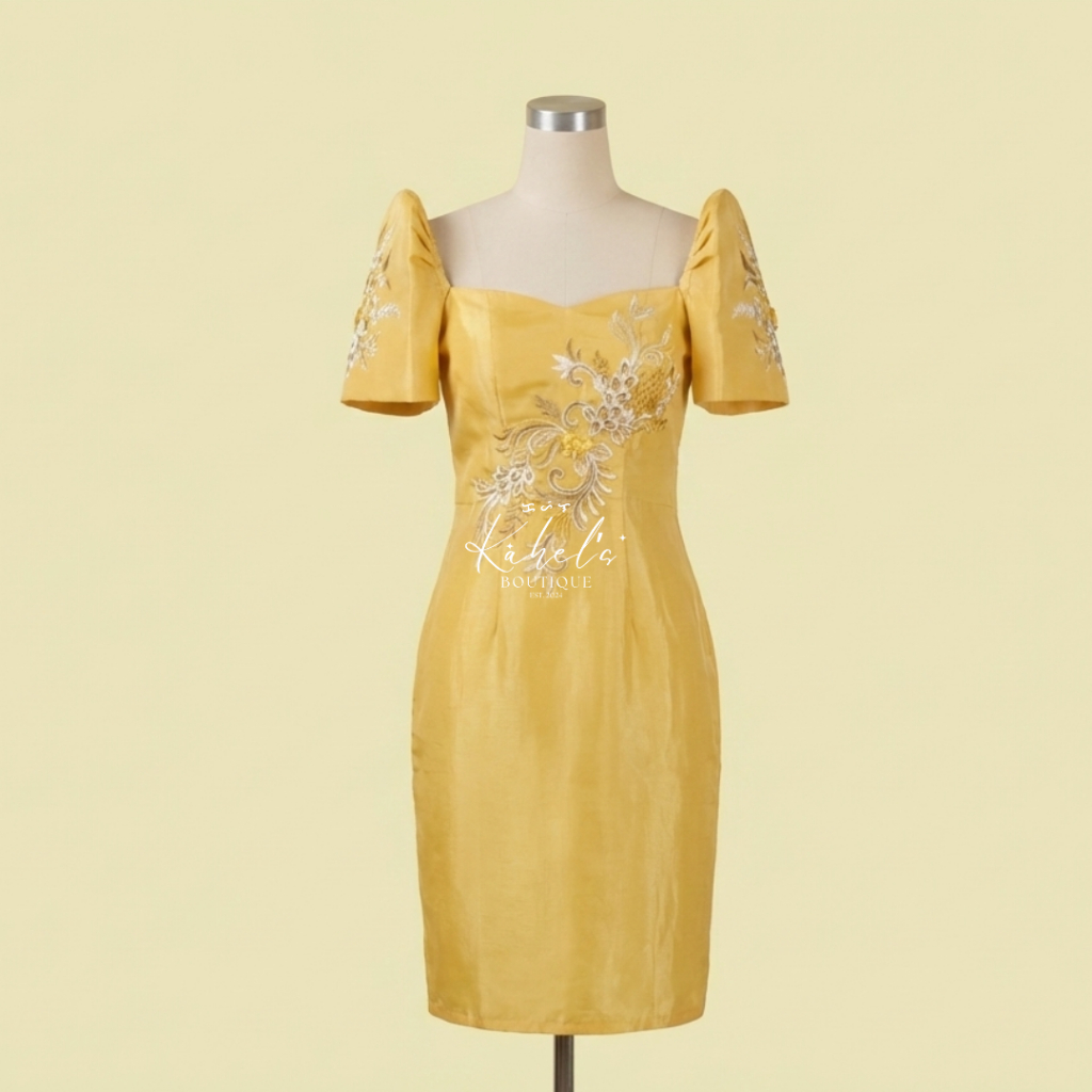 Modern Filipiniana Dress | Kahel's Boutique | Shopee Philippines