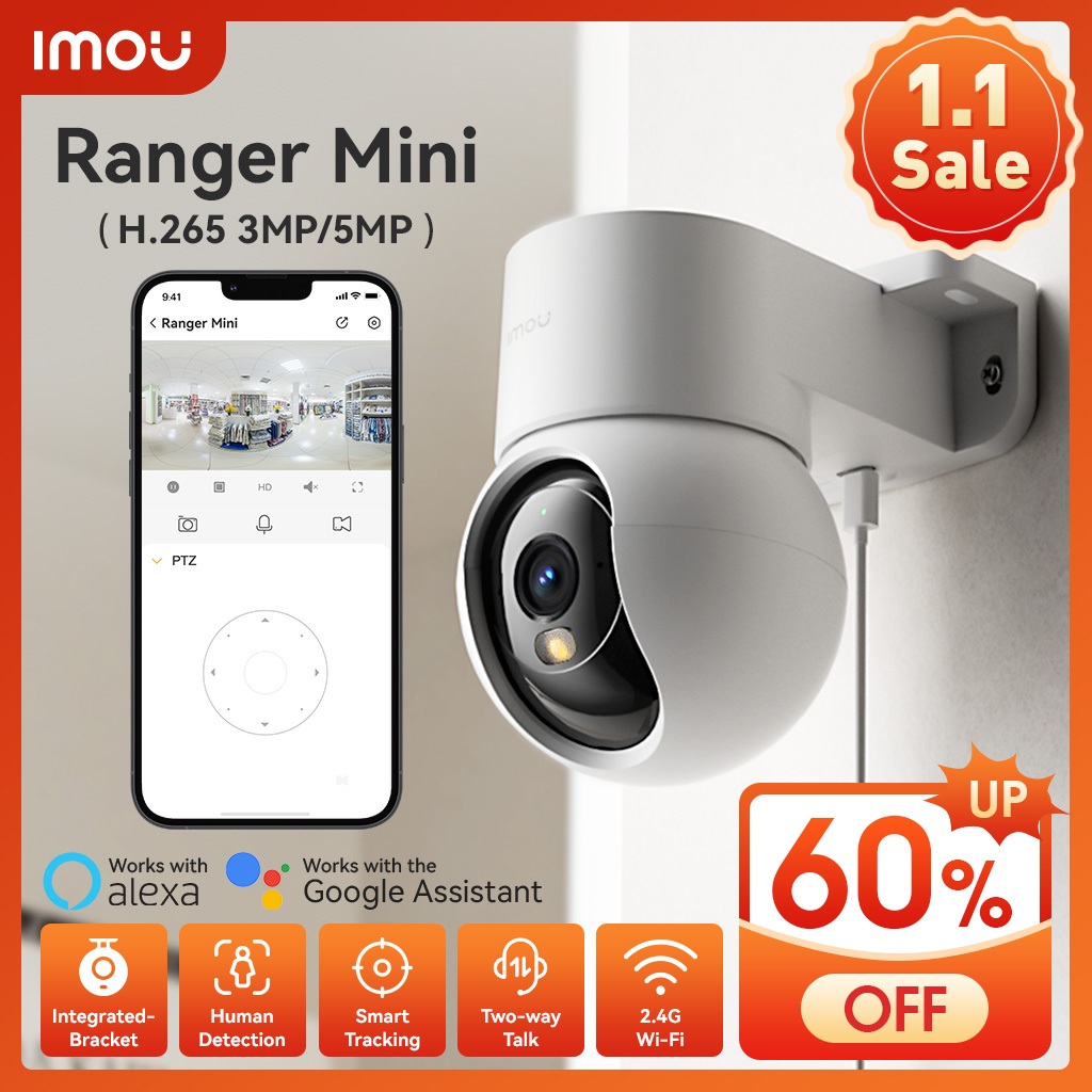 IMOU Ranger Mini Integrated-Bracket Indoor Camera Wireless Security ...