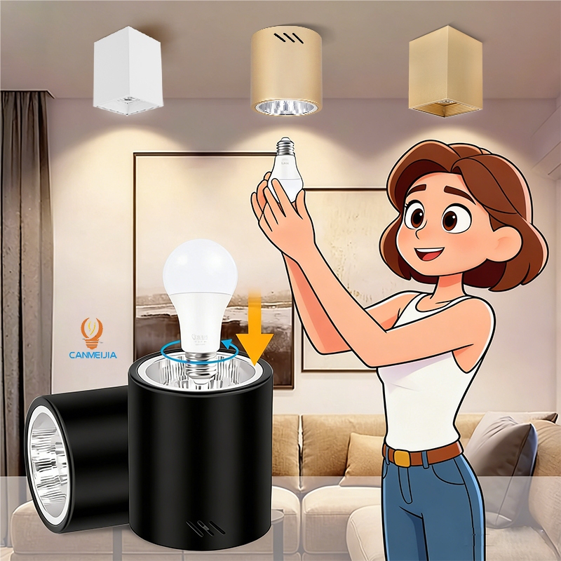 Replacable E27 Bulb Downlight Led Pin Light Spotlight Ceiling Lightings ...
