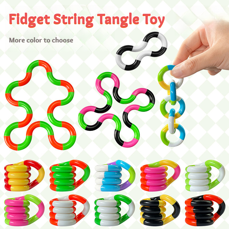 New Fidget String Tangle Toy Relax Anxiety Stress Adhd Sensory Aid ...