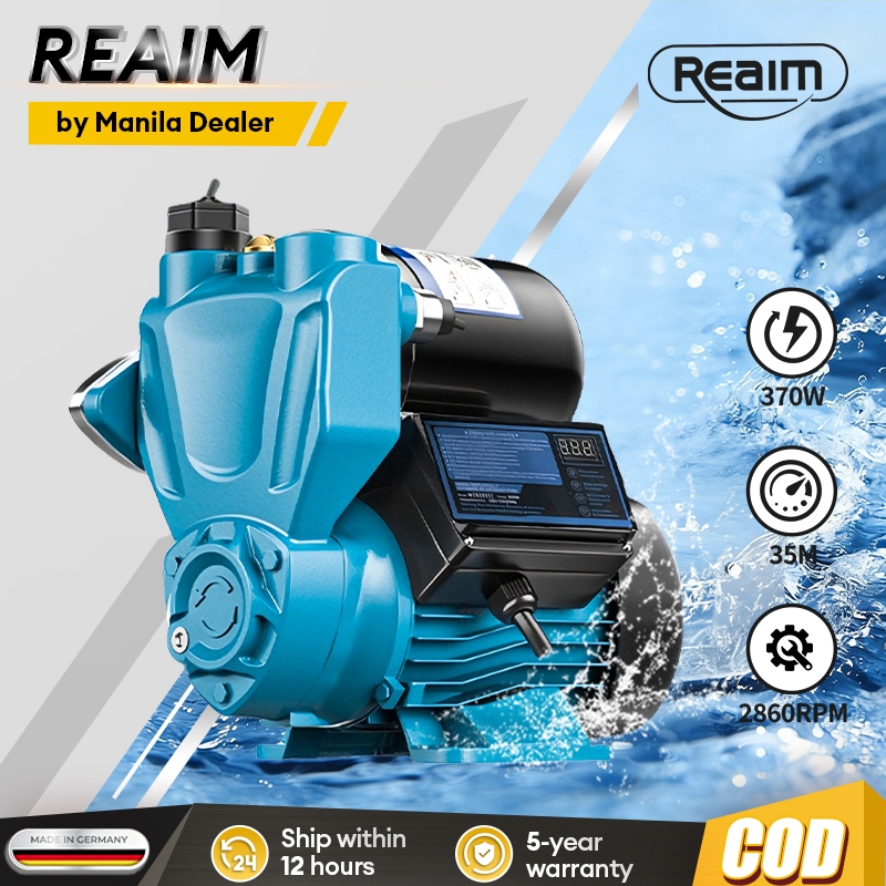 REAIM Water Pump Automatic Booster Pump 0.5HP Jet Pump 600W Electric ...