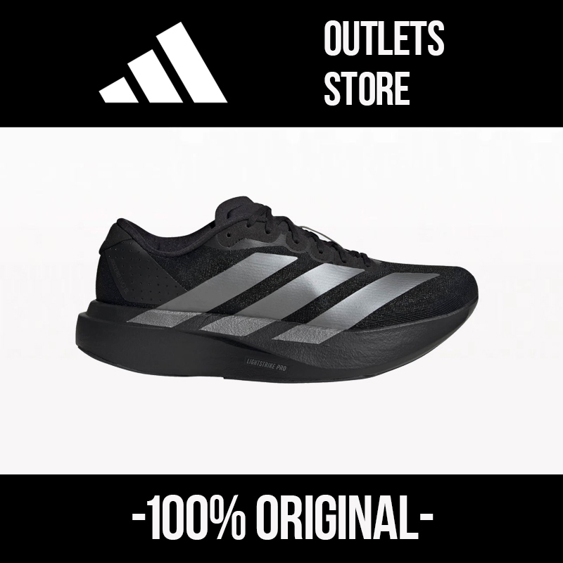 Adizero Evo SL Black Silver Low Cut Running Shoes Unisex JR4888 ...