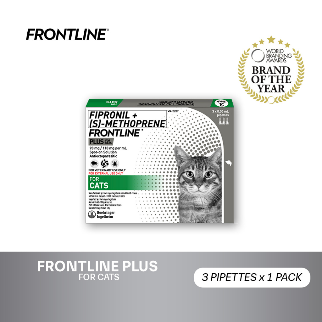 Frontline Plus For Cats Anti Tick And Flea Spot-On Anti Itch Pulgas ...