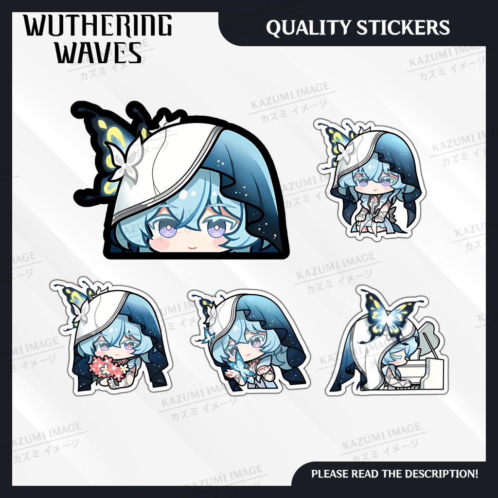 The Shorekeeper - Wuthering Waves Waterproof Peeker Emoji Stickers ...