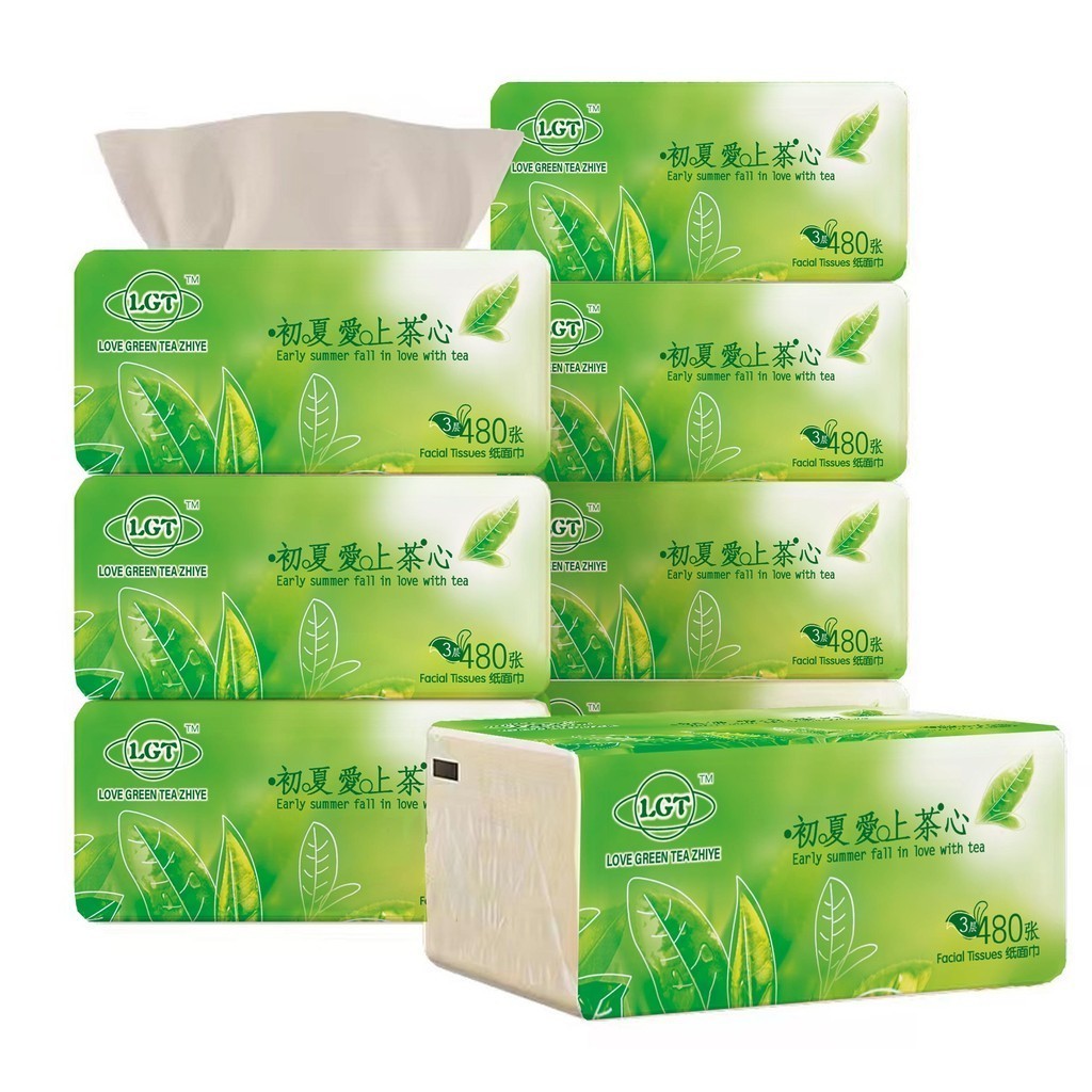 Tissue Facial Tissue 4-Ply toilet paper tissue Tree care Organic green ...