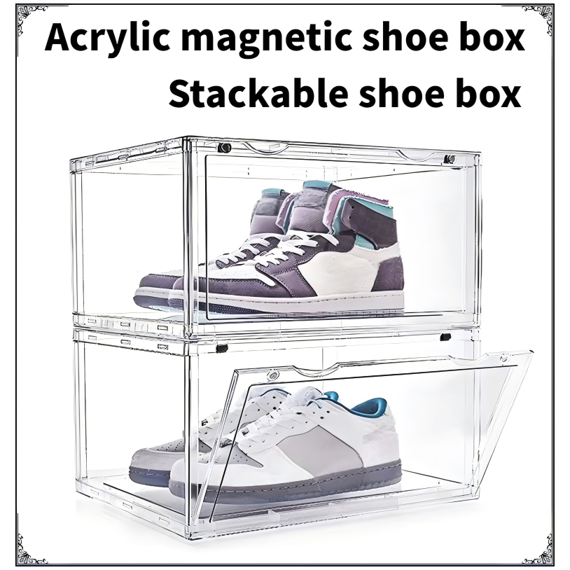 Acrylic shoes rack clear shoe box storage cabinet shoe rack organizer ...