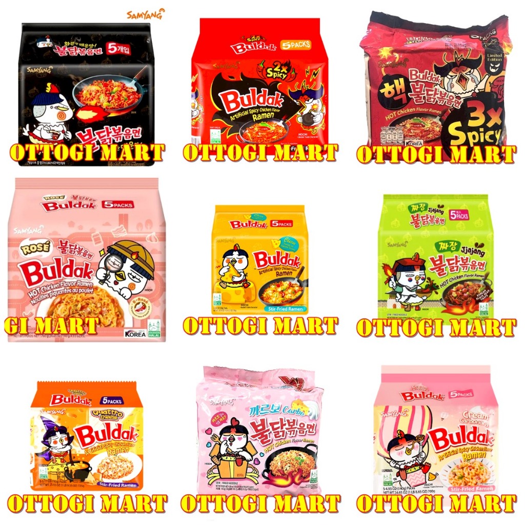SAMYANG BULDAK 5PC ALL FLAVORS OTTOGIMART | Shopee Philippines
