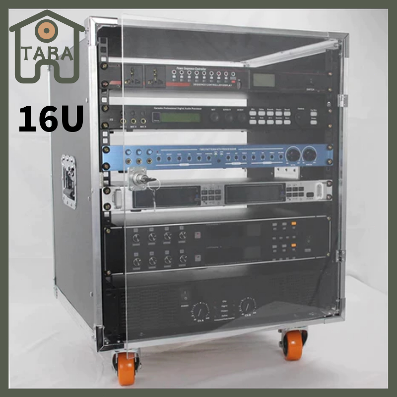 16U Flight Case Power Amplifier Rack Mixing Console Rack Empty Cabinet ...
