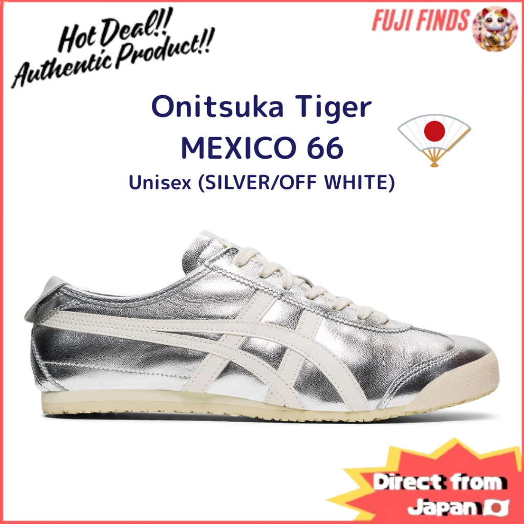 Onitsuka Tiger MEXICO 66 Unisex Shoes SILVER / OFF WHITE【Direct from ...