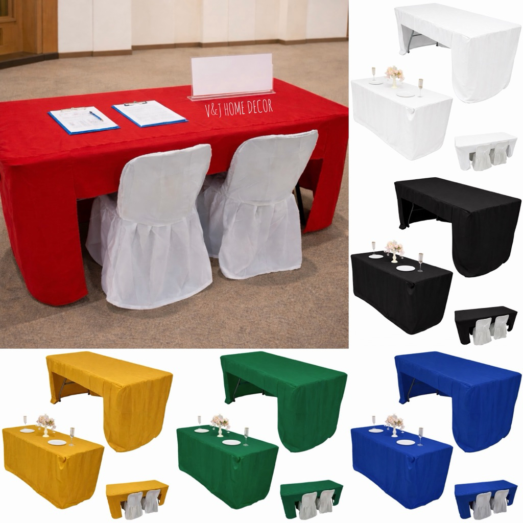 OPEN BACK TABLE CLOTH Katrina Fabric Registration Banquet Catering ...