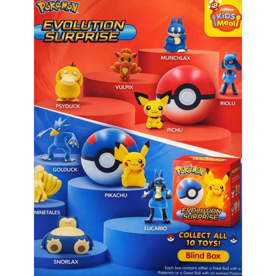 Jollibee Jolly Kiddie Meal Toys - Pokemon Edition
