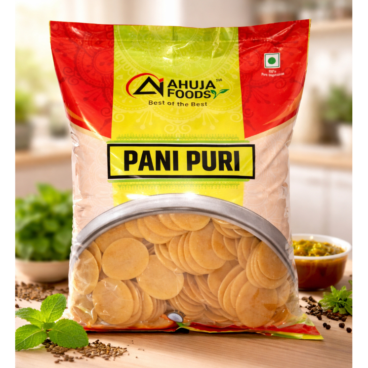 Pani Puri Fresh 1KG Jumbo Packet - Crispy Delicious Snack Packed ...