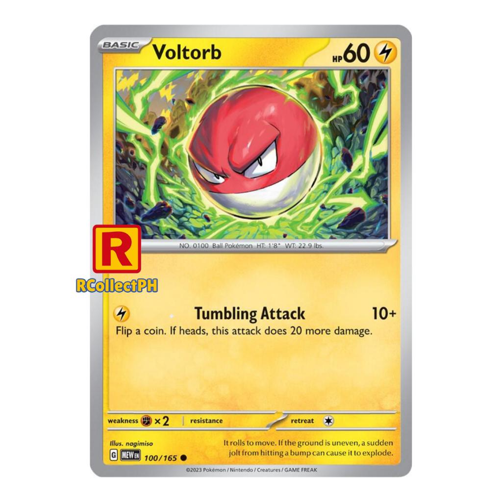 Voltorb Pokemon 151 - Pokemon TCG - Generation I Kanto | Shopee Philippines