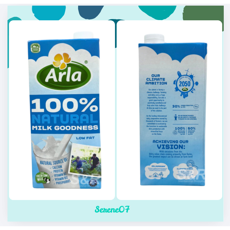 Arla Low Fat Milk 1L Ultra Heat Treated (UHT) | Shopee Philippines