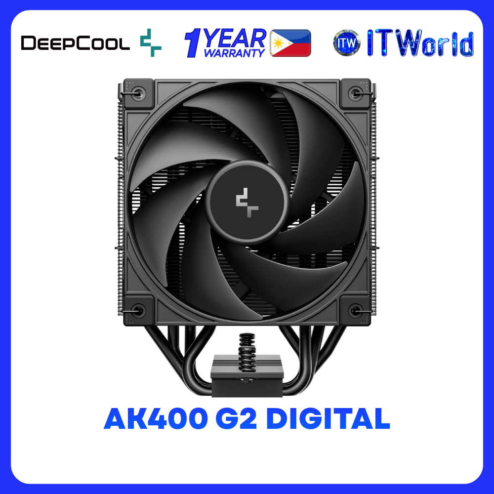 DeepCool AK400 G2 Digital NYX AI CPU Air Cooler w/ Digital Display R ...