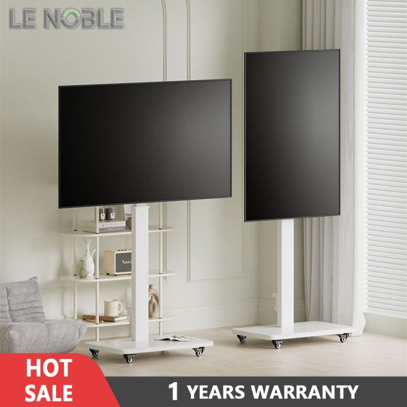 LENOBLE Universal TV Stand with Wheels Rotation Movable TV Rack for 26 ...
