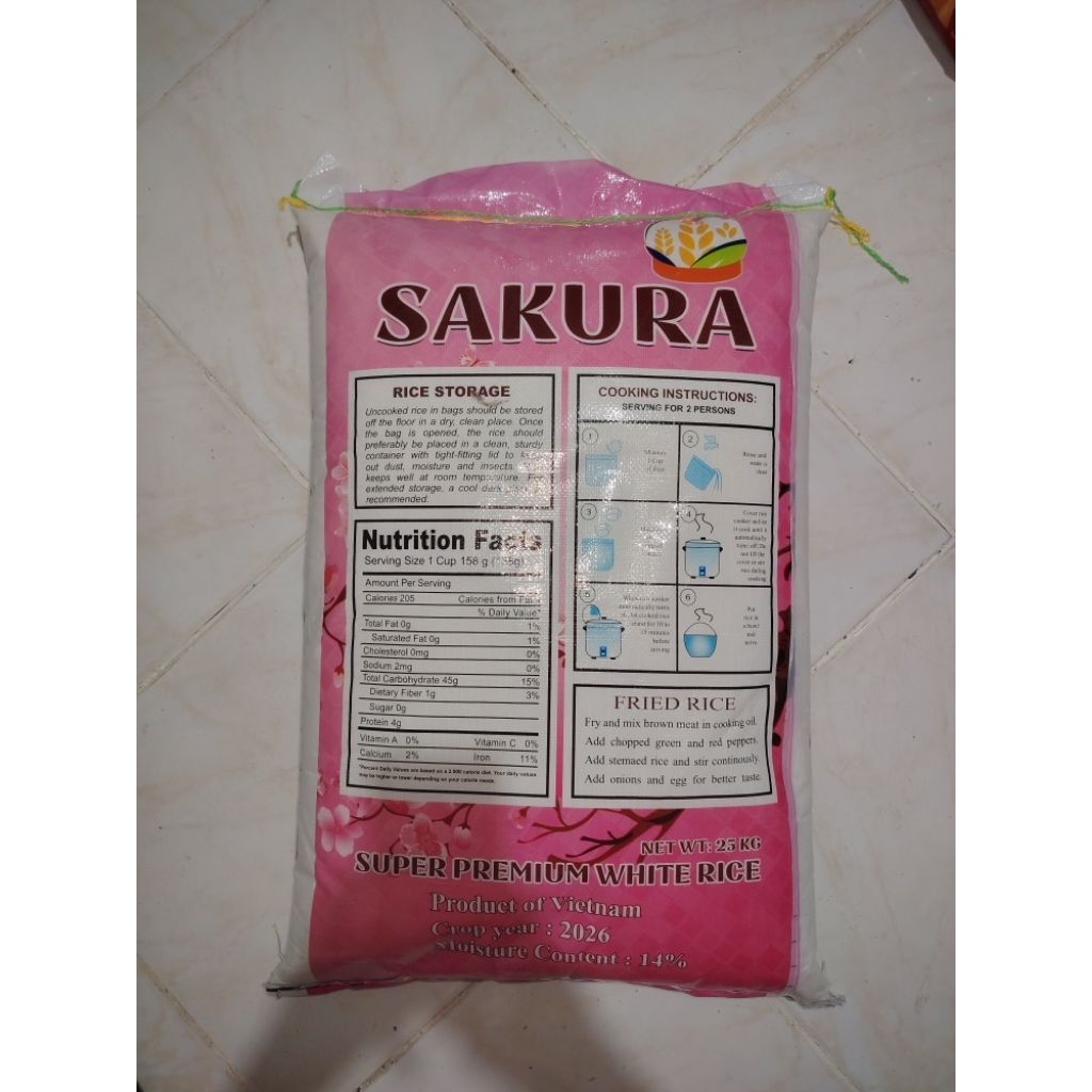 Sakura Japanese rice 25kg | Shopee Philippines