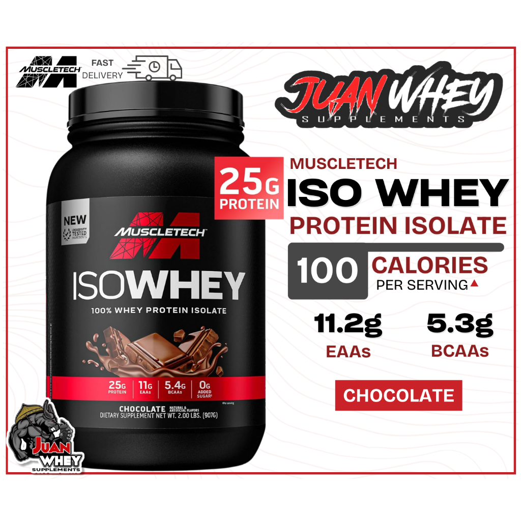 Muscletech Iso Whey 100% Whey Protein Isolate 2LBS | Shopee Philippines