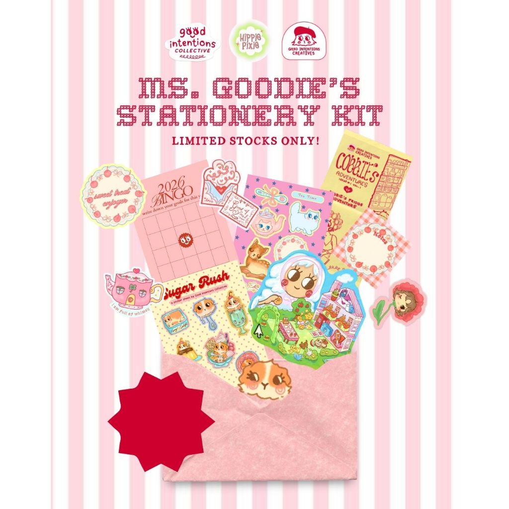 [Hippie Pixie] Miss Goodie x Hippie Pixie Stationery and Snail Mail Kit ...