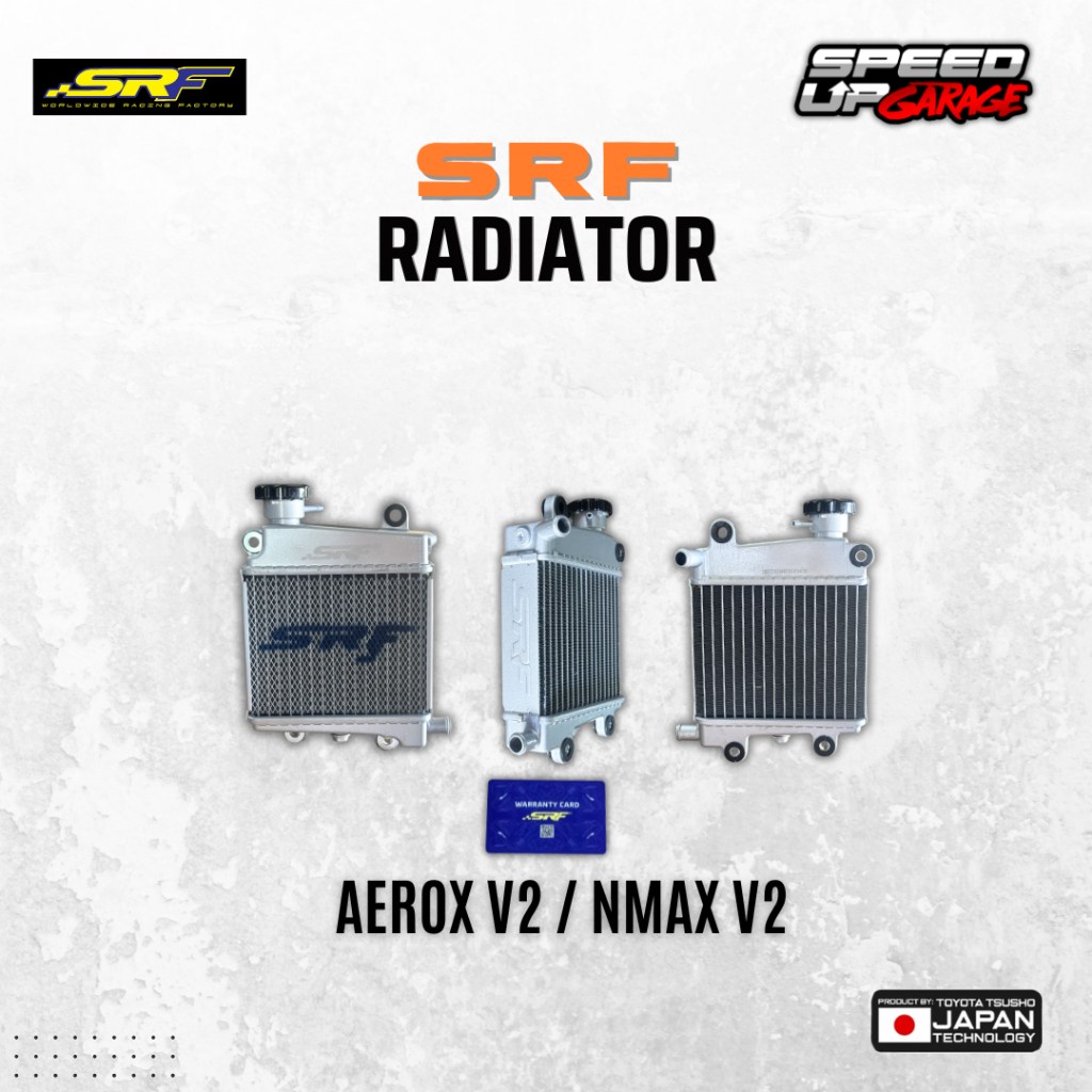 SRF (2 ROWS) PERFORMANCE RADIATOR FOR NMAX V2/AEROX V2 | Shopee Philippines