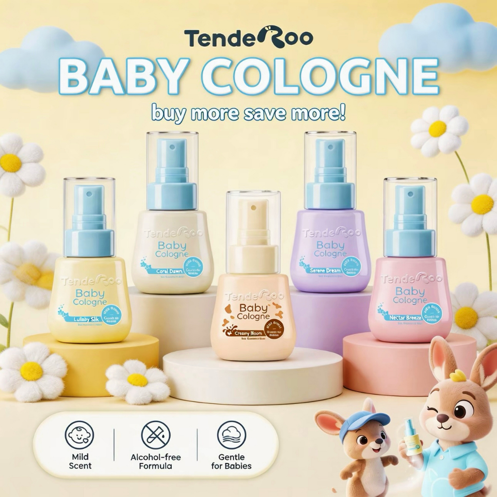 TENDEROO BABY POWDER COLOGNES PERFUME FRAGRANCE GENTLE FORMULA 50ml ...