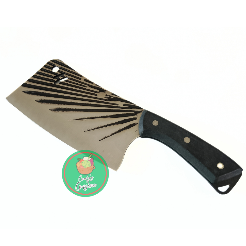 LIGHT AND MEDIUM-HEAVY NON STICK GROOVED CLEAVER | Shopee Philippines