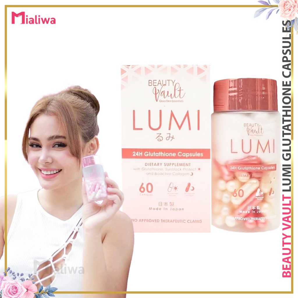 beauty vault lumi glutathione Beauty Vault Lumi Glutathione Capsules Collagen Vitamin E Pampaputi Skin  Whitening Beauty Supplement