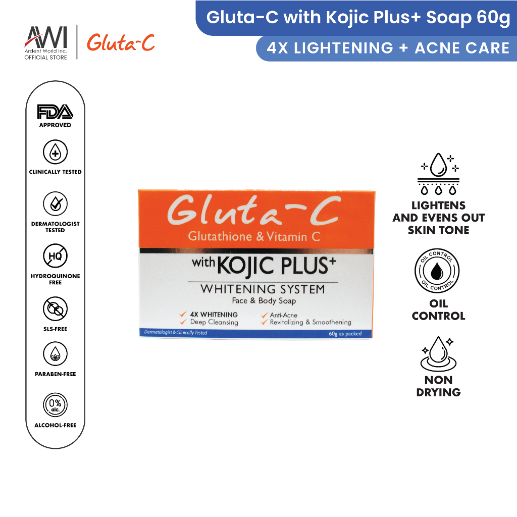 glutathione for injection 1200 mg Gluta-C Intense Whitening Soap 120g x 2 main image 1