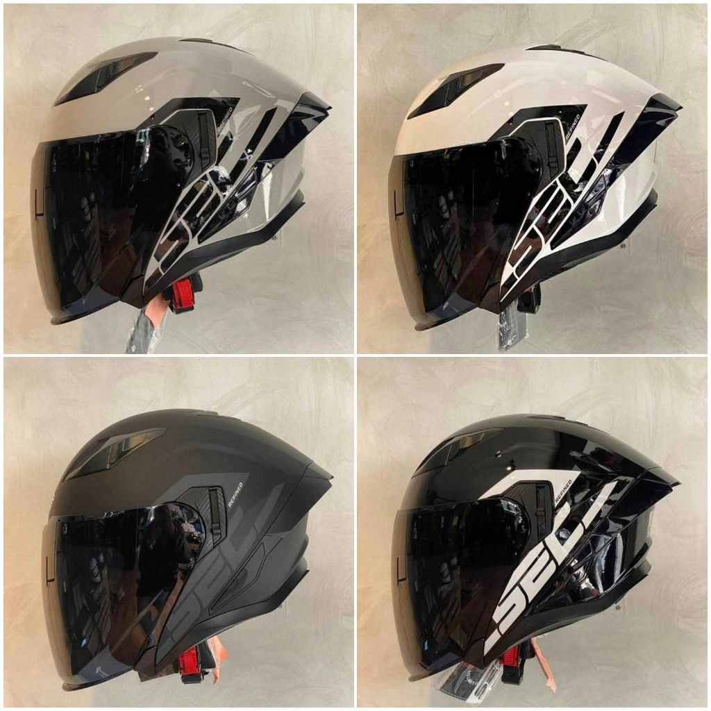 sec reflux v2 2024 halfface dual visor helmet | Shopee Philippines