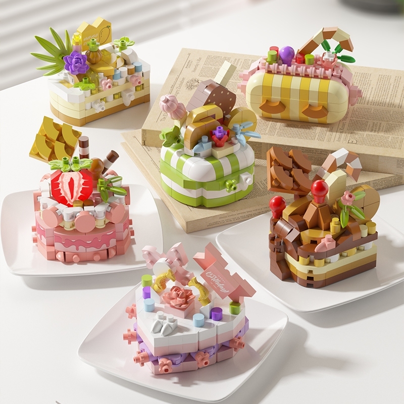 New Design Cake Party Building Blocks Dessert Strawberry Chocolate ...