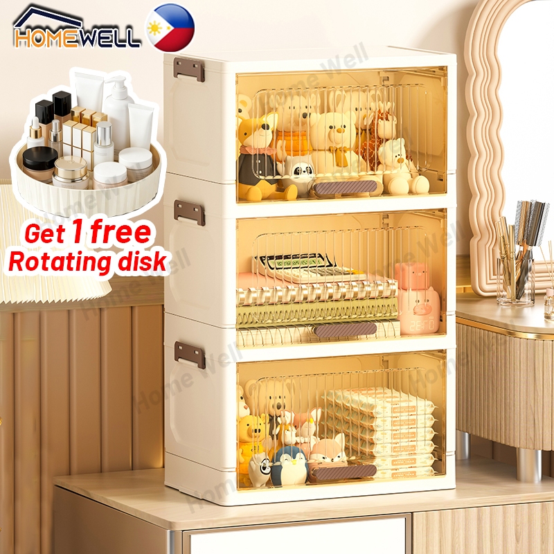 Filp Door Locker Cosmetic Chest Foldable Durabox Bathroom Storage ...