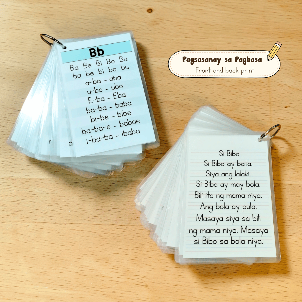 Printtolearn Tagalog Reading Flashcards –Pagsasanay sa Pagbasa ng ...