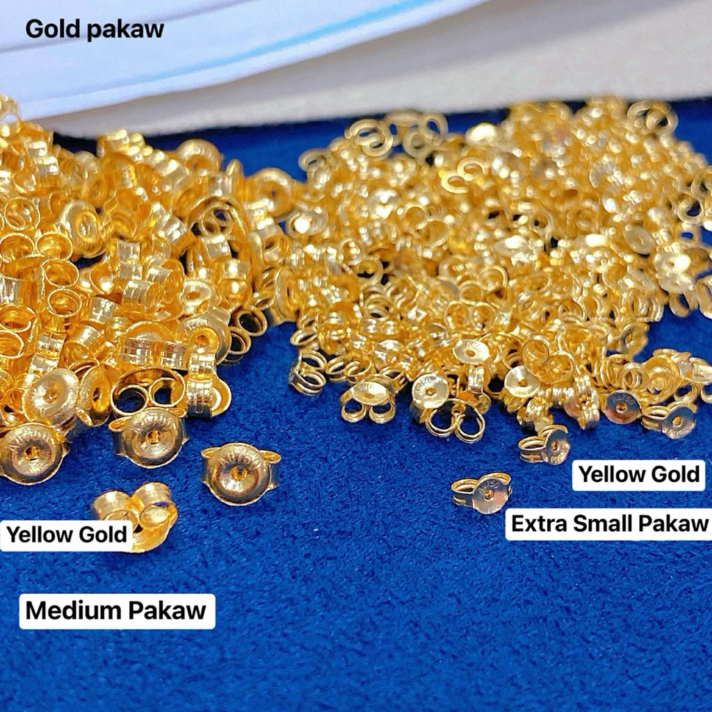 18k Lock Gold Extra Small / Medium PAKAW ( SOLD PER PAIR ) | Shopee ...