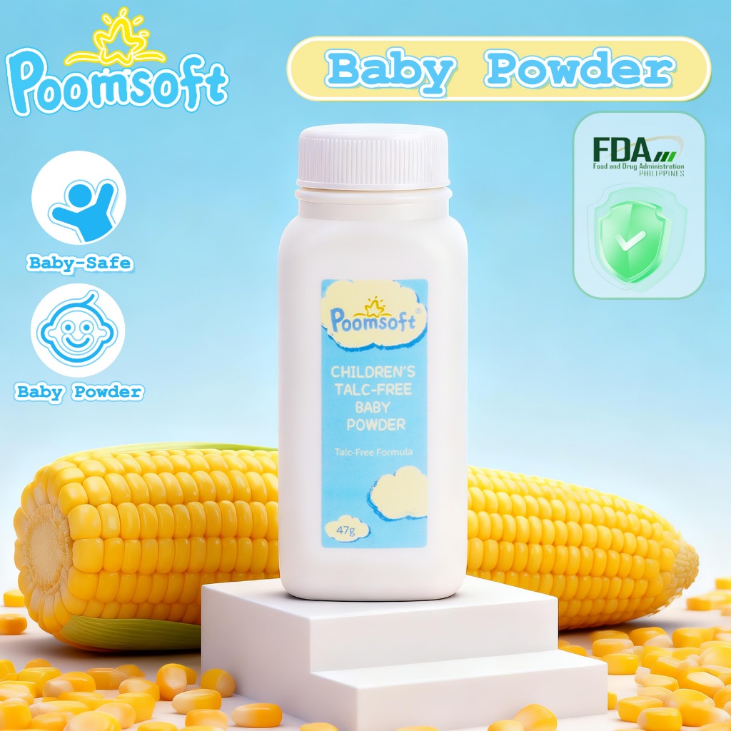 Poomsoft Baby Powder for Newborn and Adult Talc-Free Natural Plant ...