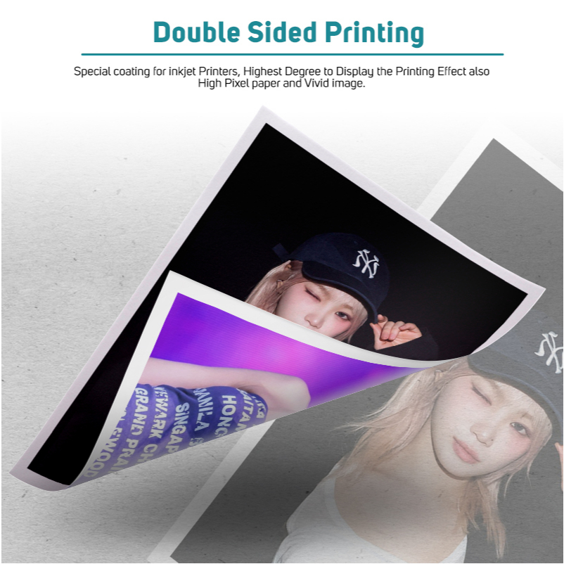 QUAFF Double Sided Photo Paper A4 Size Back to Back Printing (50 sheets ...