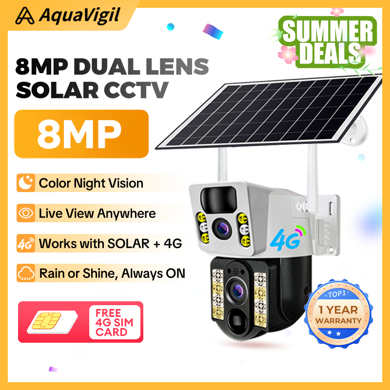 Solar CCTV Camera with 4G & PTZ | Shopee PH